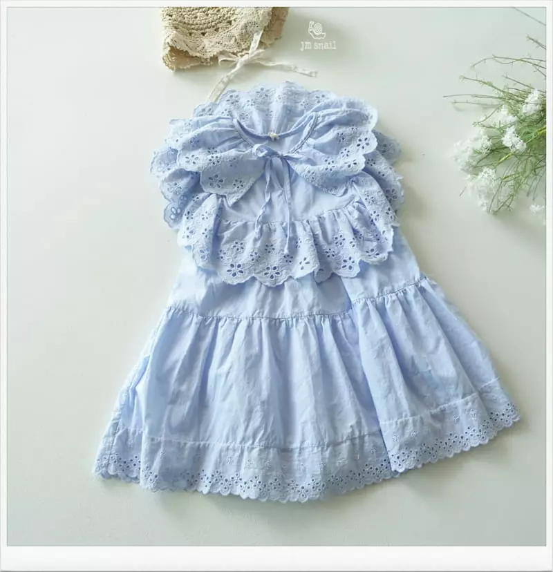 JM Snail - Korean Children Fashion - #kidsshorts - Pure Lace One-piece - 8