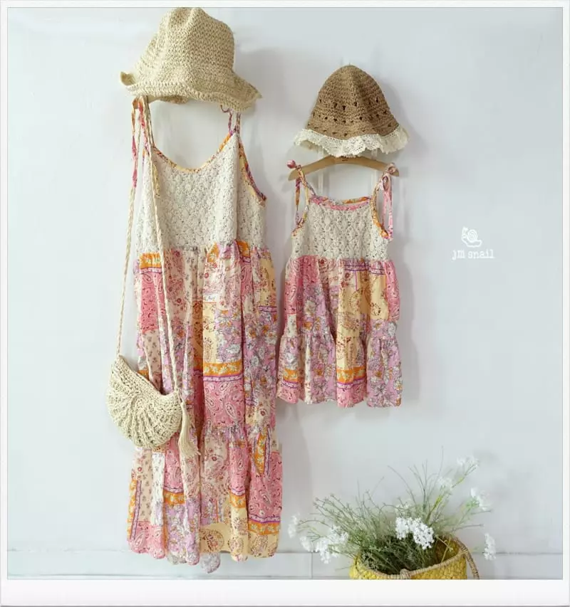 JM Snail - Korean Children Fashion - #minifashionista - Boem Color One-piece with Mom