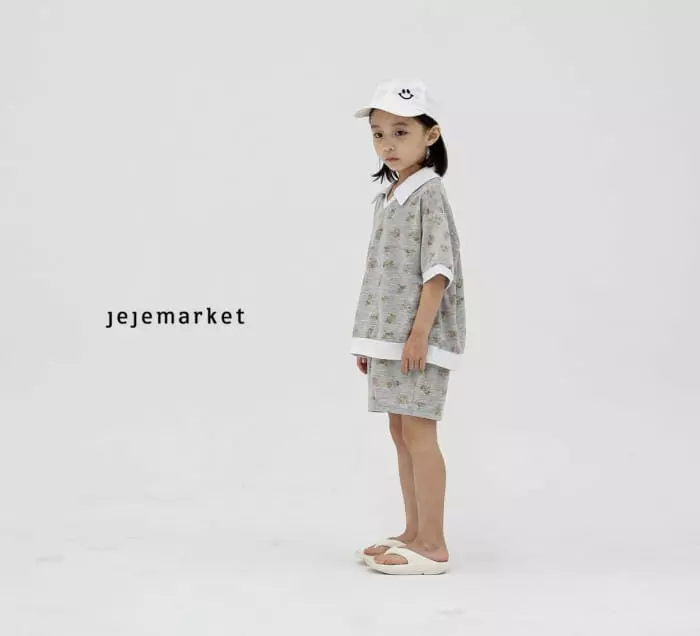 Jeje Market - Korean Children Fashion - #kidsshorts - Rose Top Bottom Set - 10