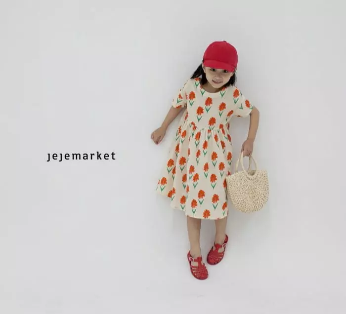 Jeje Market - Korean Children Fashion - #littlefashionista - Merry Flower One-piece