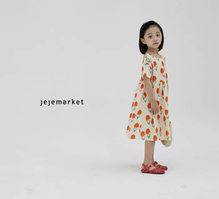 Jeje Market - Korean Children Fashion - #minifashionista - Merry Flower One-piece - 3