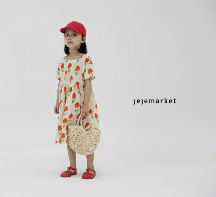 Jeje Market - Korean Children Fashion - #minifashionista - Merry Flower One-piece - 4