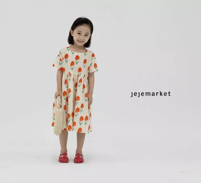 Jeje Market - Korean Children Fashion - #stylishchildhood - Merry Flower One-piece - 7
