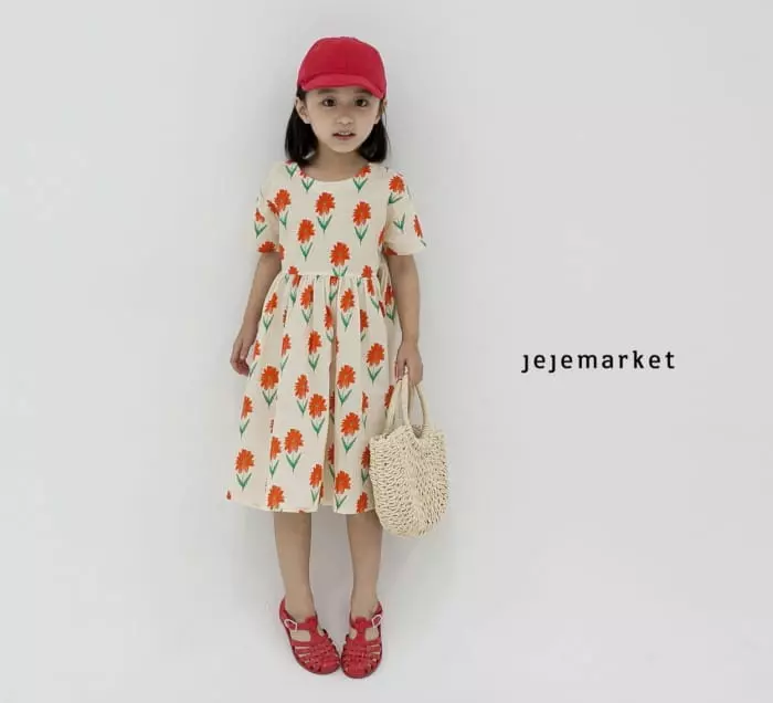 Jeje Market - Korean Children Fashion - #todddlerfashion - Merry Flower One-piece - 5