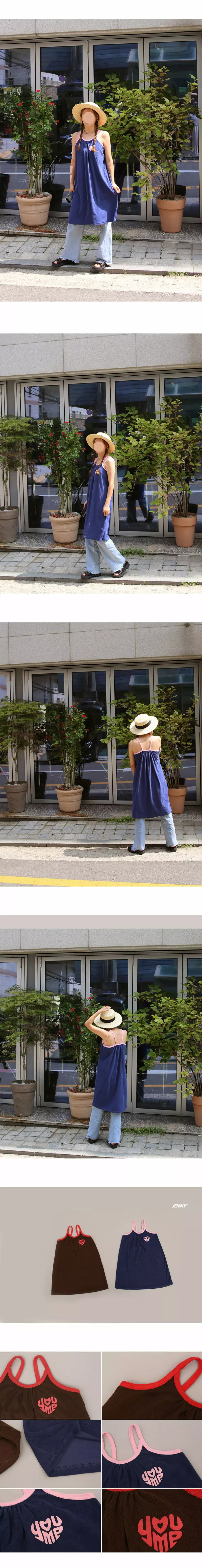 Jenny Basic - Korean Children Fashion - #childofig - Heart Terry One-piece - 4