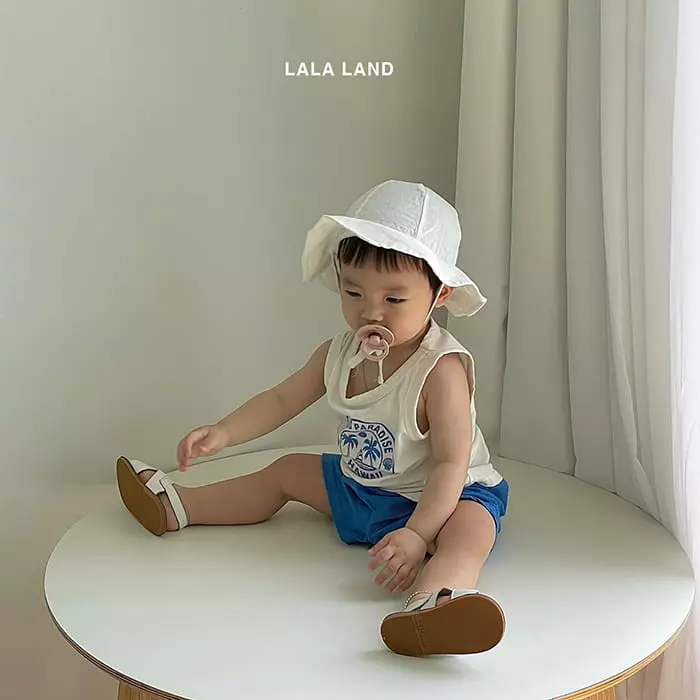Lalaland - Korean Baby Fashion - #babyboutique - Bebe Palm Top Bottom Set - 10