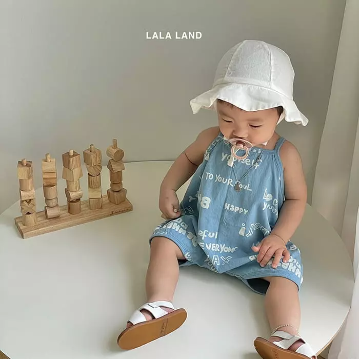 Lalaland - Korean Baby Fashion - #babyboutique - Bebe Lettering String Bodysuit - 7