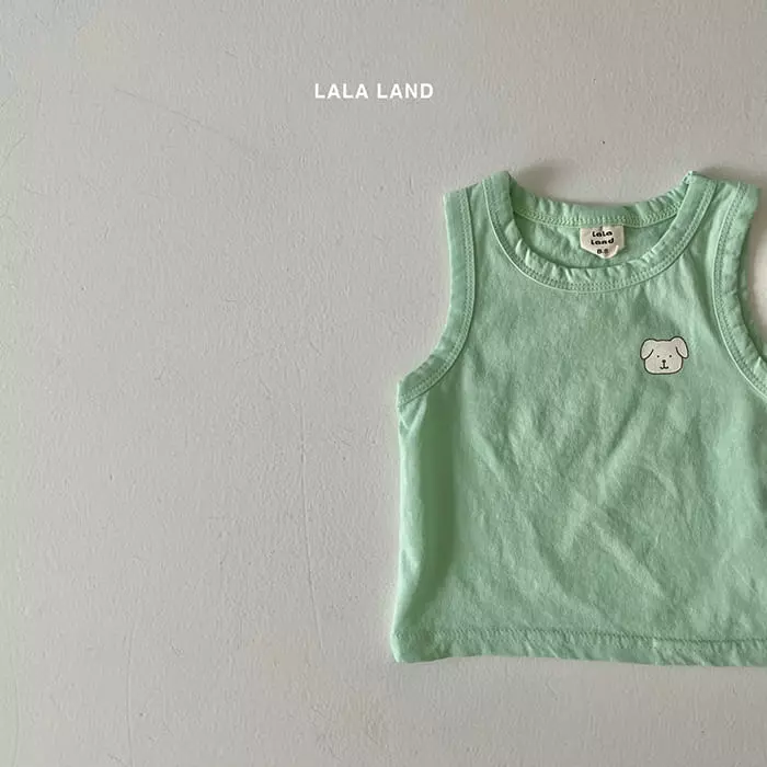 Lalaland - Korean Baby Fashion - #babyboutique - Bebe Mini Puppy Sleeveless - 2