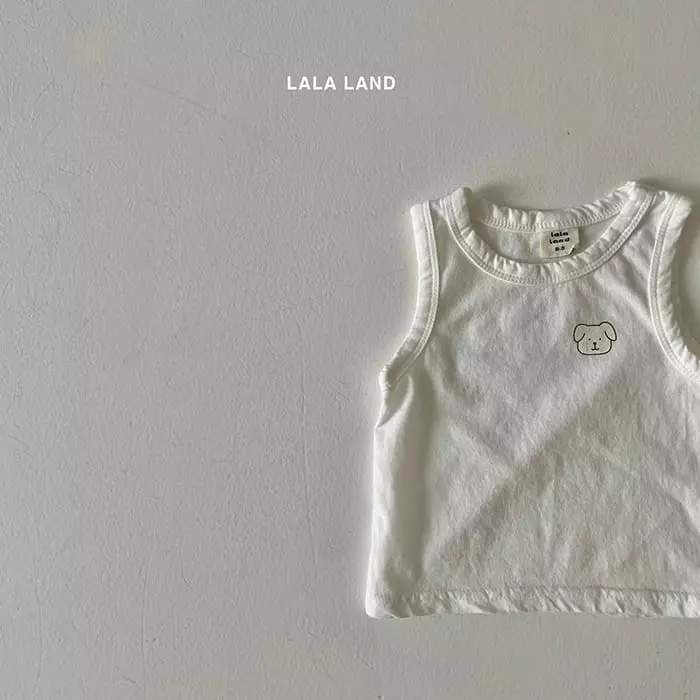 Lalaland - Korean Baby Fashion - #babyboutique - Bebe Mini Puppy Sleeveless - 4