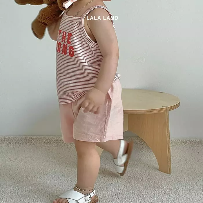 Lalaland - Korean Baby Fashion - #babyfashion - Bebe Linen Shorts - 9