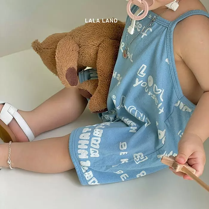 Lalaland - Korean Baby Fashion - #babyfever - Bebe Lettering String Bodysuit - 12