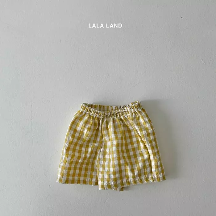 Lalaland - Korean Baby Fashion - #babygirlfashion - Bebe Bear Gobang Top Bottom Set - 2