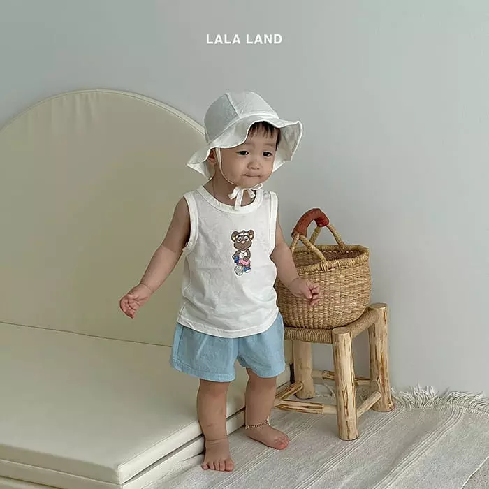 Lalaland - Korean Baby Fashion - #babylifestyle - Bebe Walking Bear Sleeveless - 8