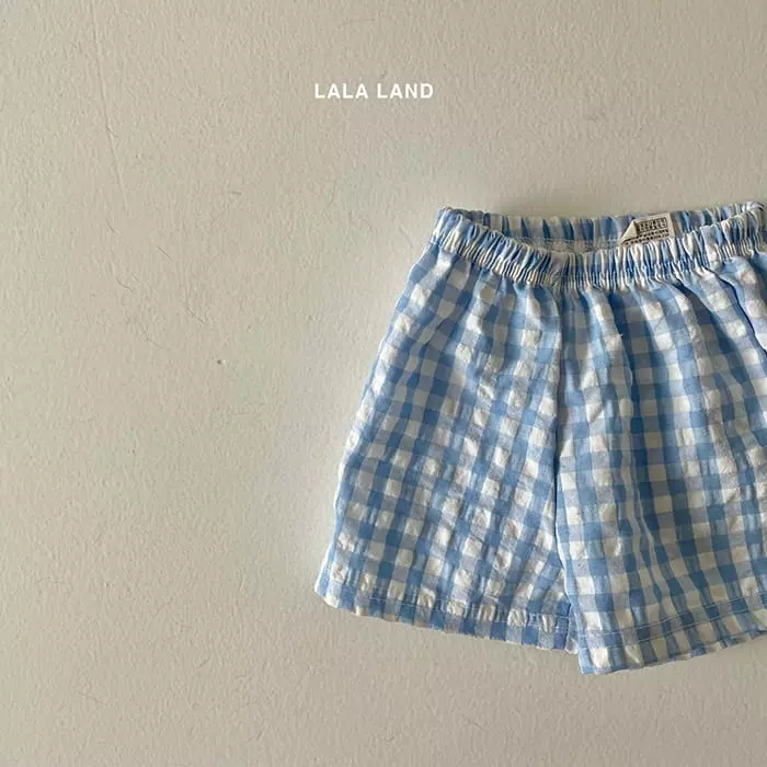 Lalaland - Korean Baby Fashion - #babywear - Bebe Square Check Shorts - 4