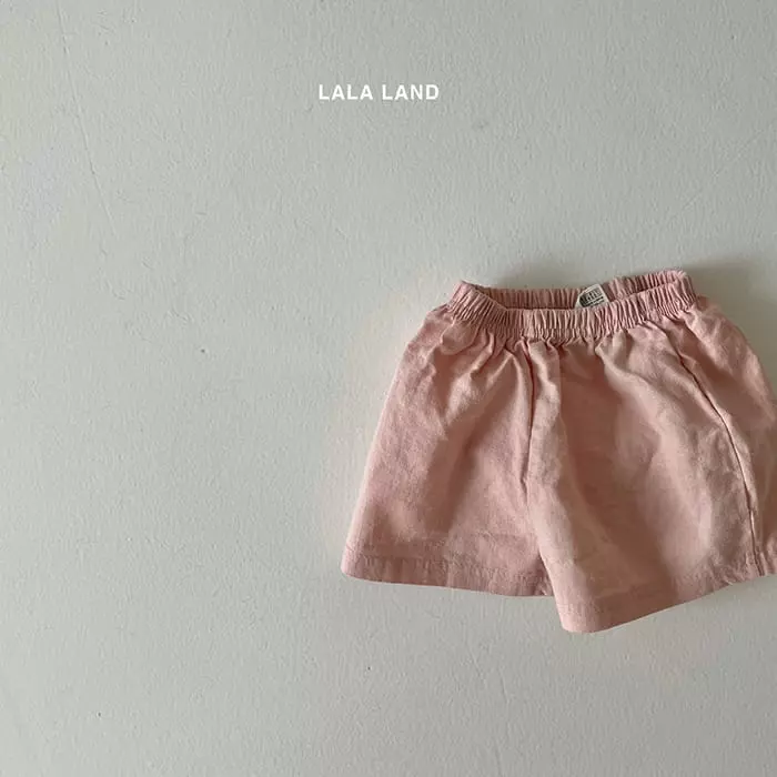 Lalaland - Korean Baby Fashion - #onlinebabyboutique - Bebe Linen Shorts - 3