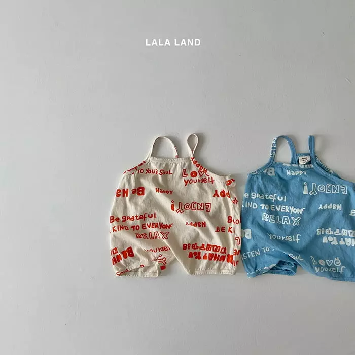 Lalaland - Korean Baby Fashion - #onlinebabyshop - Bebe Lettering String Bodysuit - 6