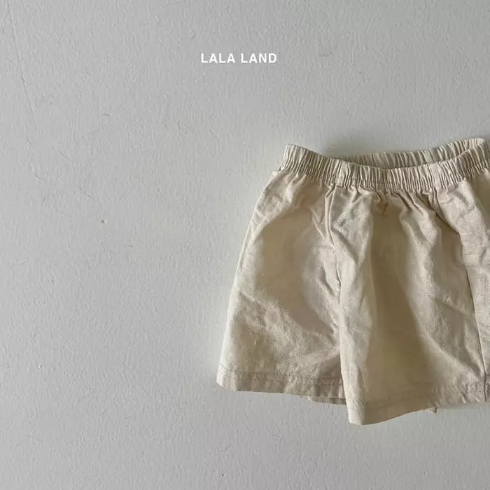 Lalaland - Korean Baby Fashion - #onlinebabyboutique - Bebe Linen Shorts - 4