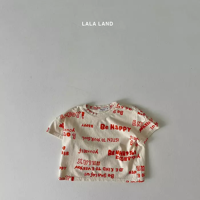 Lalaland - Korean Children Fashion - #childofig - Lettering Tee - 4