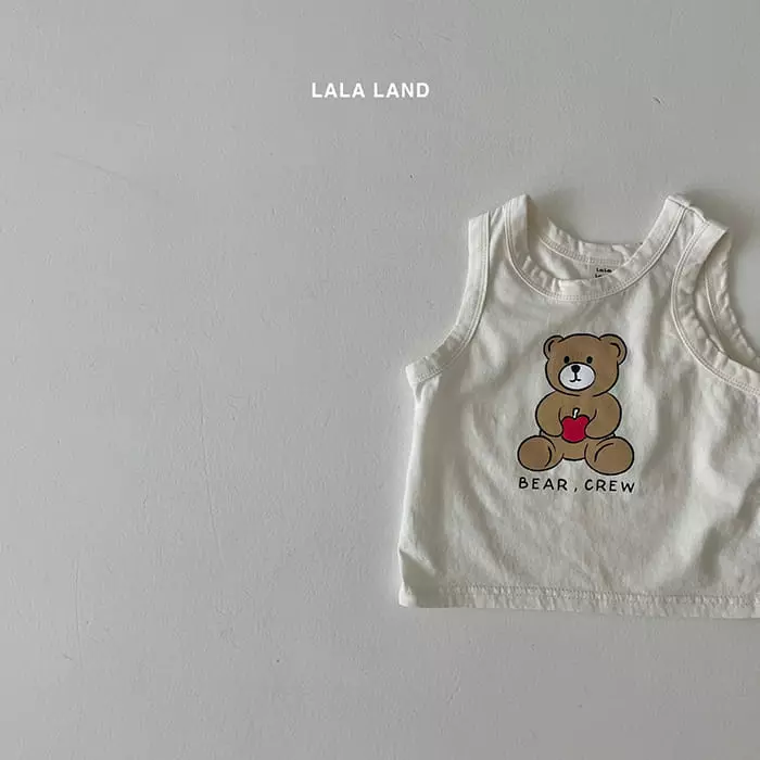Lalaland - Korean Children Fashion - #fashionkids - Bear Gobang Top Bottom Set - 5