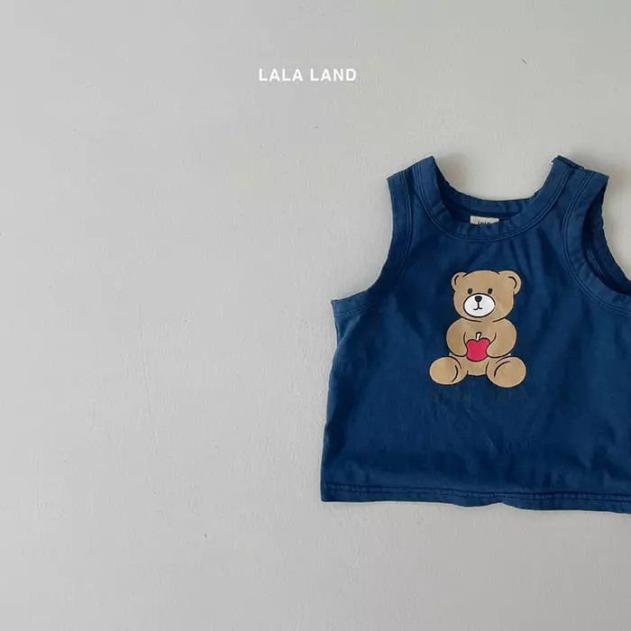 Lalaland - Korean Children Fashion - #kidsshorts - Bear Gobang Top Bottom Set - 6