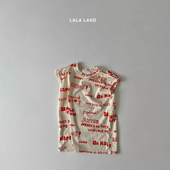 Lalaland - Korean Children Fashion - #kidsshorts - Stripes Sleeveless Lettering One-piece - 3