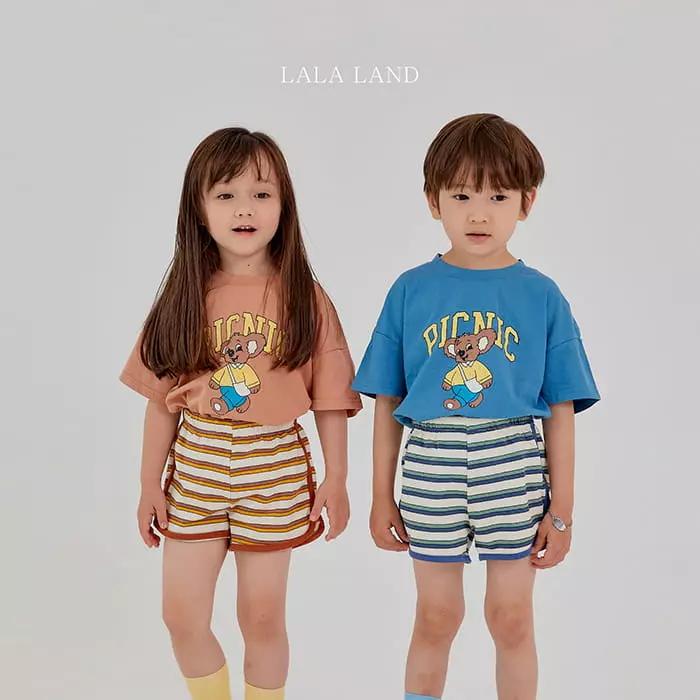Lalaland - Korean Children Fashion - #kidsshorts - Picnic Tee - 9