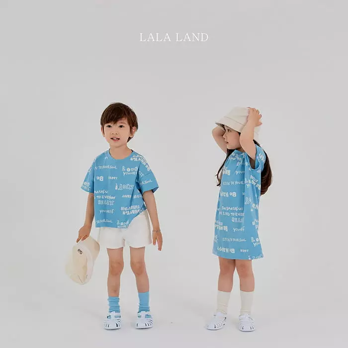 Lalaland - Korean Children Fashion - #kidsshorts - Stripes Sleeveless Lettering One-piece - 4
