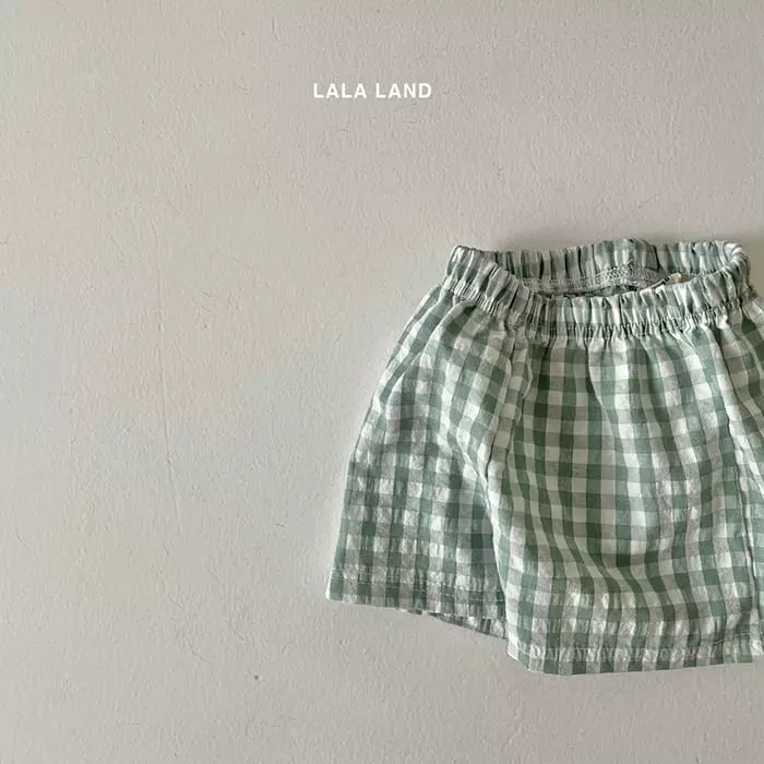 Lalaland - Korean Children Fashion - #kidsstore - Square Check Shorts - 3