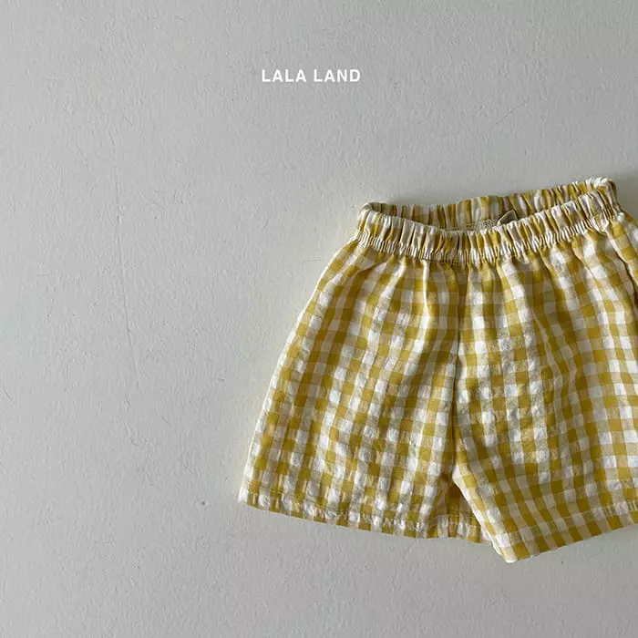 Lalaland - Korean Children Fashion - #kidsstore - Square Check Shorts - 4