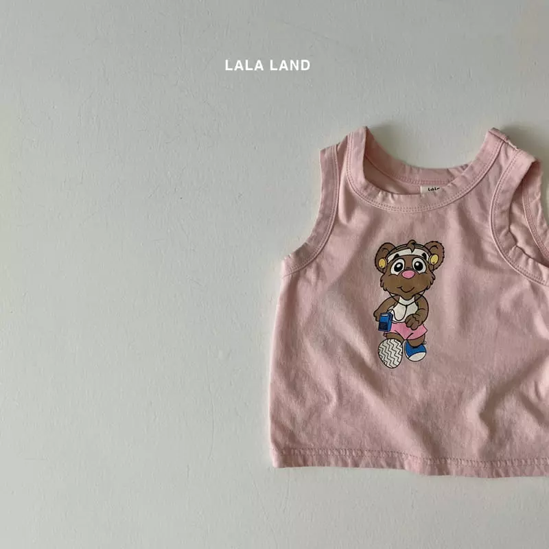 Lalaland - Korean Children Fashion - #magicofchildhood - Walking Bear Sleeveless - 3