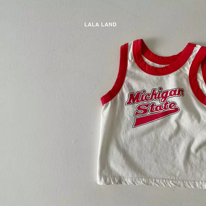 Lalaland - Korean Children Fashion - #minifashionista - Michigan Color Sleeveless - 3