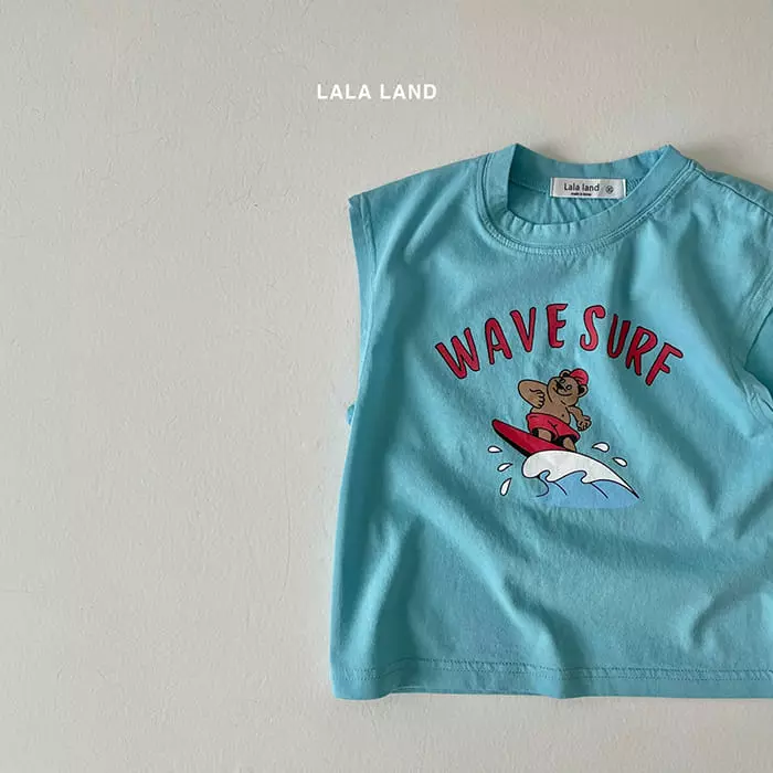 Lalaland - Korean Children Fashion - #minifashionista - Wave Dunk Sleeveless - 2