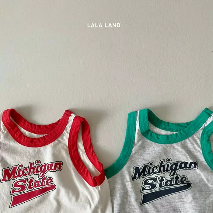 Lalaland - Korean Children Fashion - #minifashionista - Michigan Color Sleeveless - 4