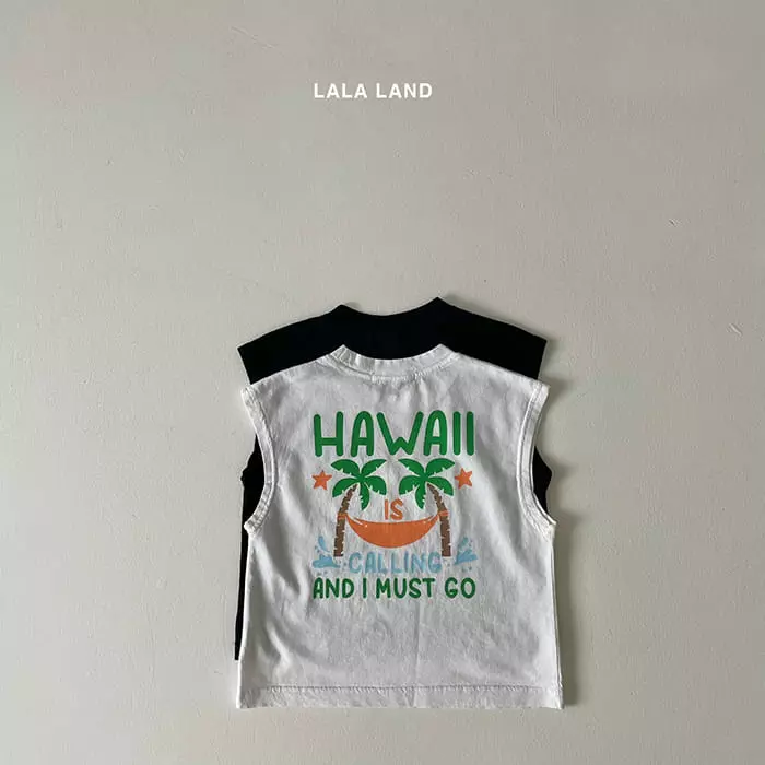 Lalaland - Korean Children Fashion - #prettylittlegirls - Hawaii Dunk Sleeveless - 2
