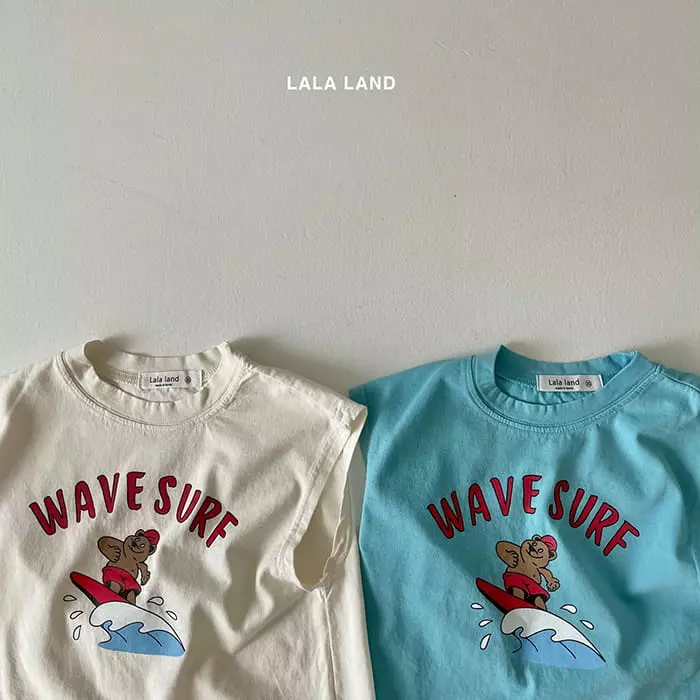 Lalaland - Korean Children Fashion - #prettylittlegirls - Wave Dunk Sleeveless - 4