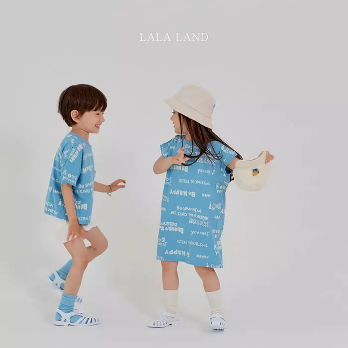 Lalaland - Korean Children Fashion - #toddlerclothing - Stripes Sleeveless Lettering One-piece - 12