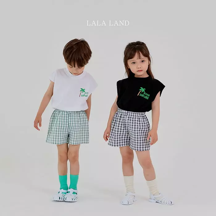 Lalaland - Korean Children Fashion - #toddlerclothing - Square Check Shorts - 11
