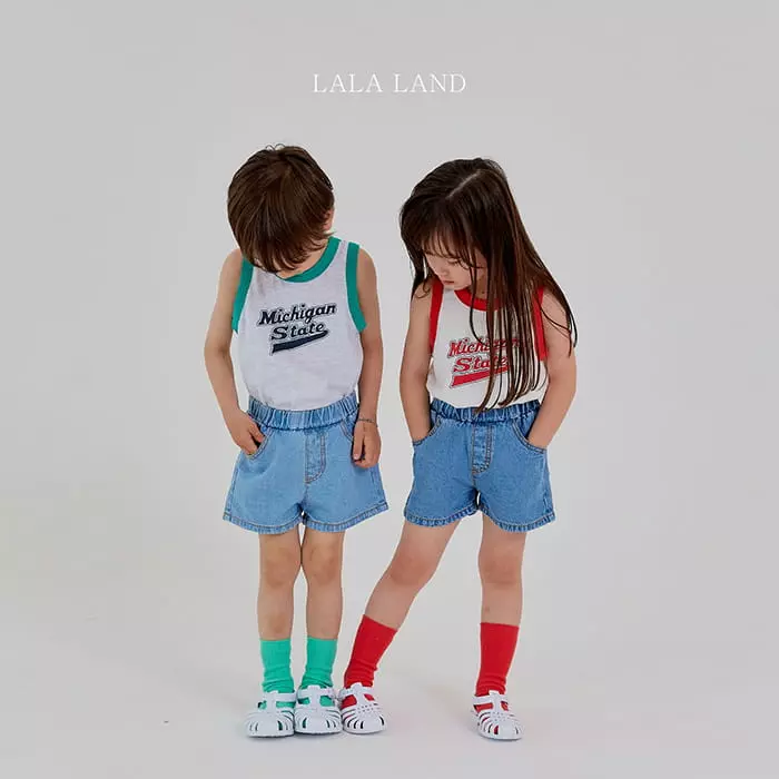Lalaland - Korean Children Fashion - #toddlerclothing - Michigan Color Sleeveless - 6