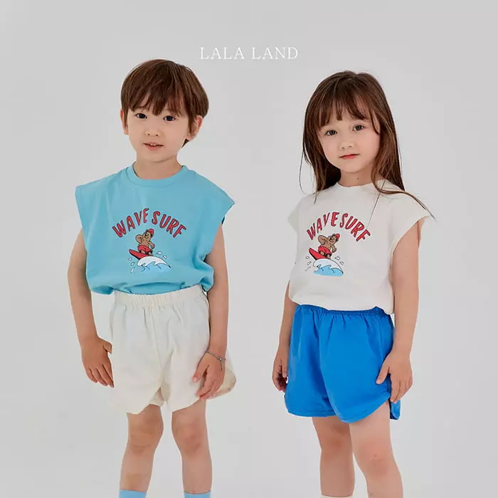 Lalaland - Korean Children Fashion - #toddlerclothing - Wave Dunk Sleeveless - 5