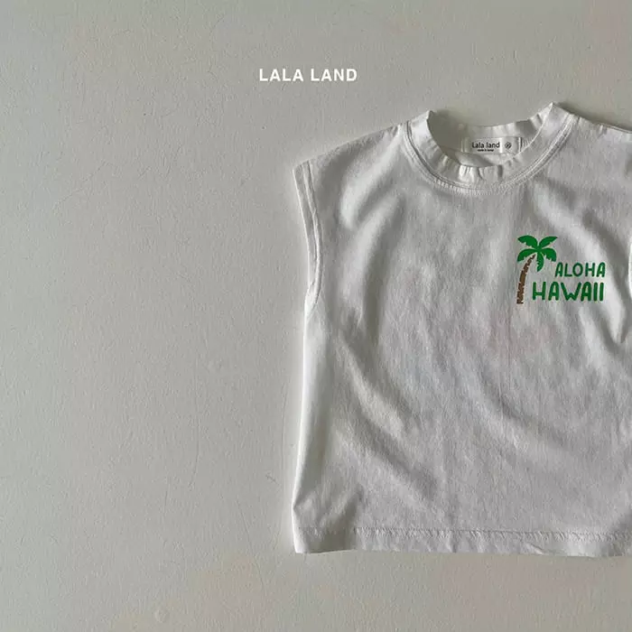 Lalaland - Korean Children Fashion - #todddlerfashion - Hawaii Dunk Sleeveless - 4