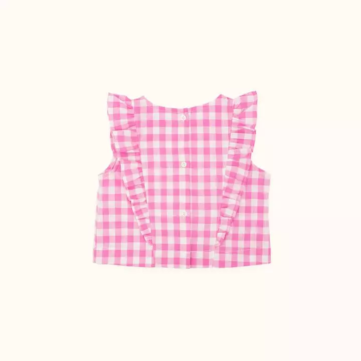 Le Bev - Korean Children Fashion - #kidzfashiontrend - Ann Check Blouse