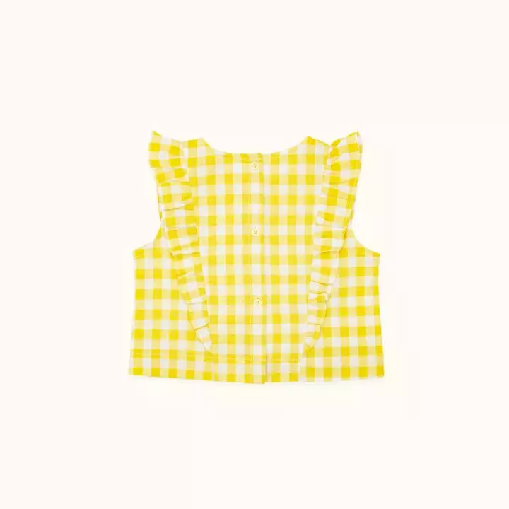 Le Bev - Korean Children Fashion - #littlefashionista - Ann Check Blouse - 3