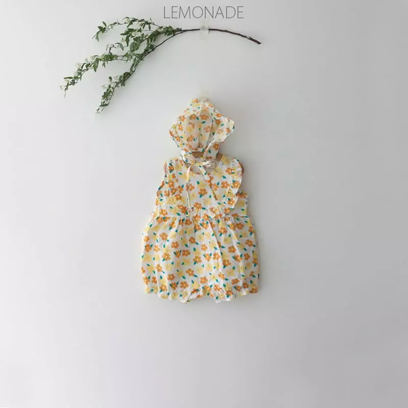 Lemonade - Korean Baby Fashion - #smilingbaby - Bella Bodysuit with Bonnet