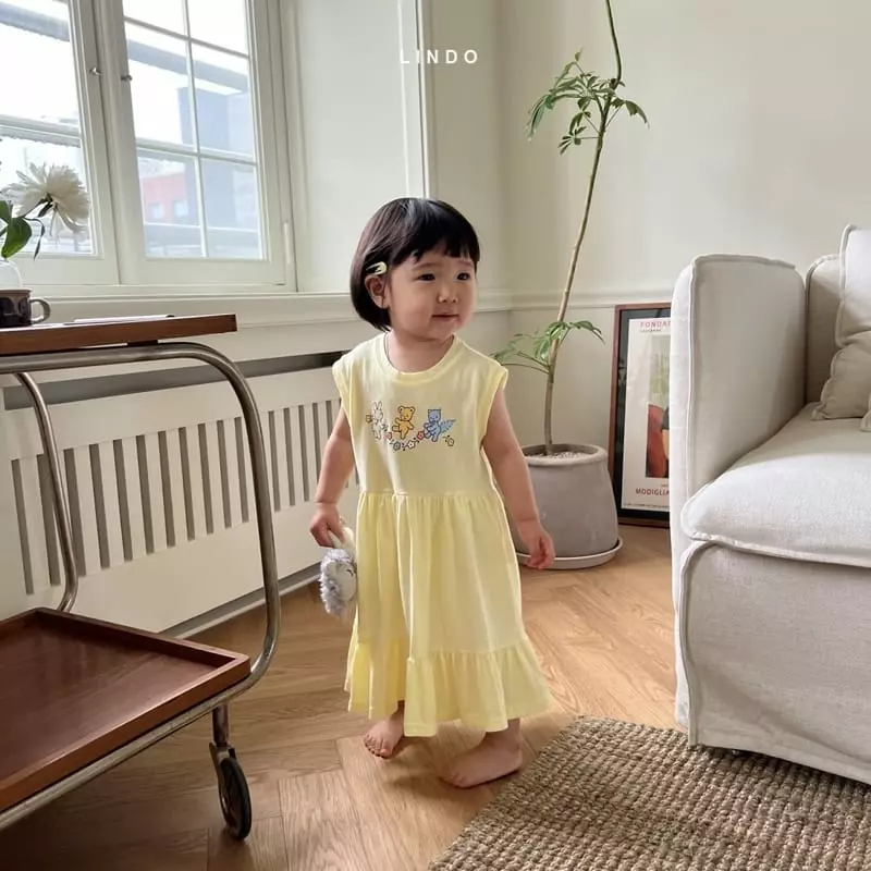 Lindo - Korean Children Fashion - #Kfashion4kids - Tulip Can One-piece - 3