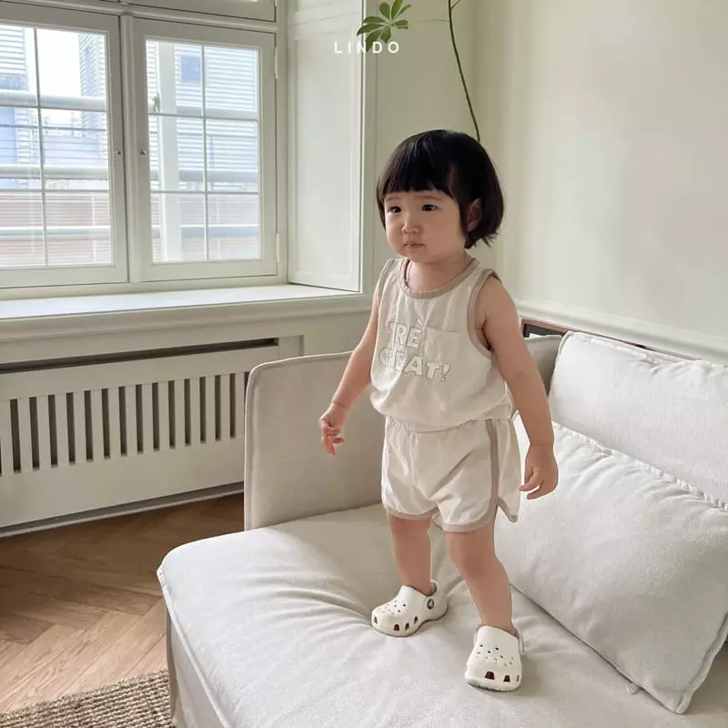 Lindo - Korean Children Fashion - #Kfashion4kids - Mini Pocket Piping Top Bottom Set
