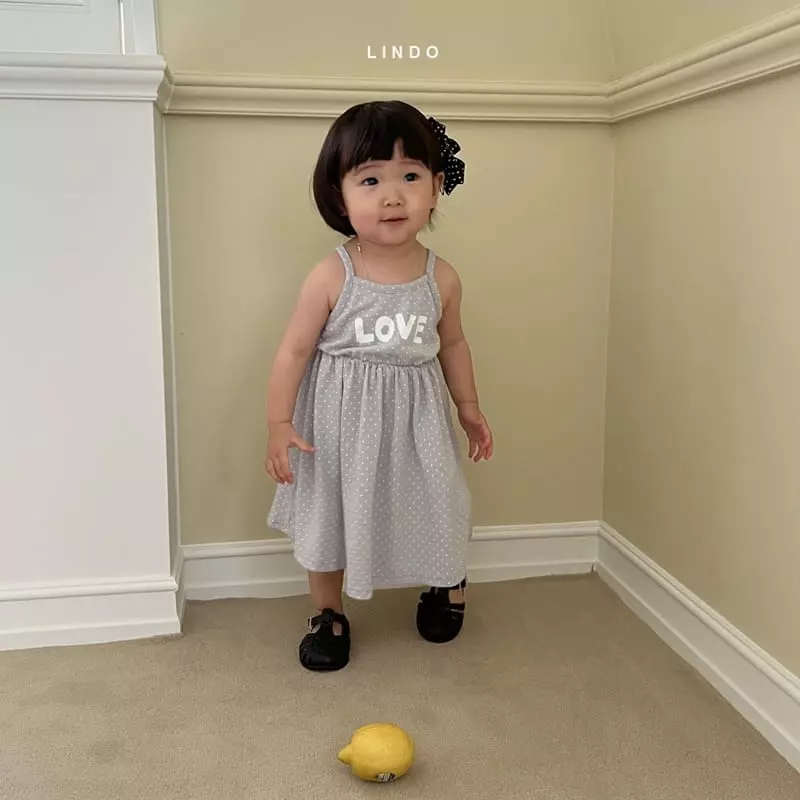 Lindo - Korean Children Fashion - #Kfashion4kids - Love Sleeveless One-piece - 7
