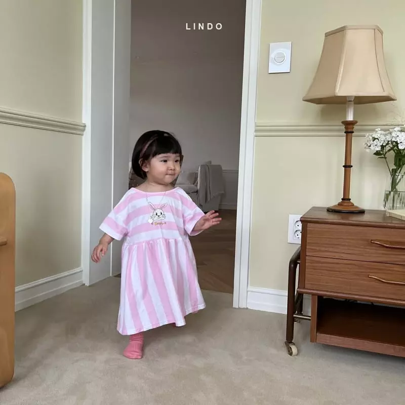 Lindo - Korean Children Fashion - #Kfashion4kids - Barnie Barnie One-piece - 6