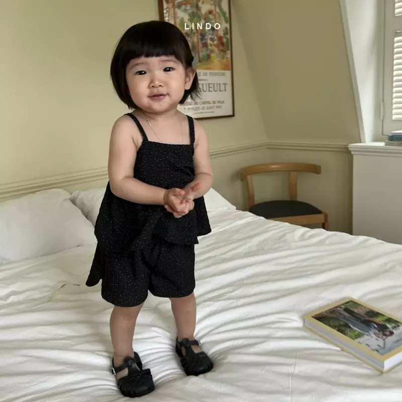 Lindo - Korean Children Fashion - #childofig - Vanilla Bean Dot Top Bottom Set - 7