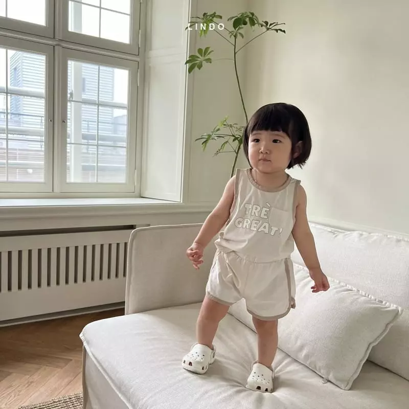 Lindo - Korean Children Fashion - #childofig - Mini Pocket Piping Top Bottom Set - 6