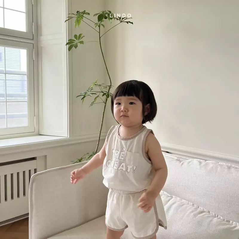 Lindo - Korean Children Fashion - #childrensboutique - Mini Pocket Piping Top Bottom Set - 8